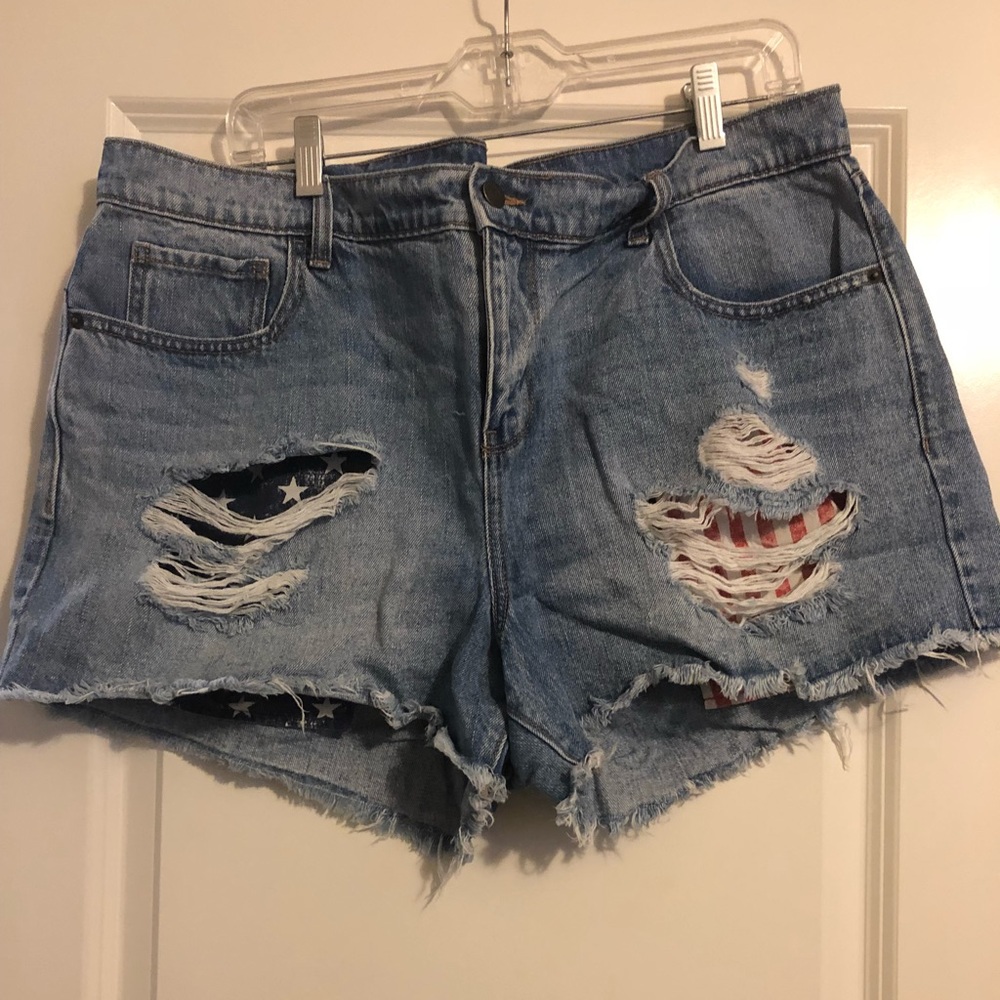 Old Navy Patriotic Cutoffs